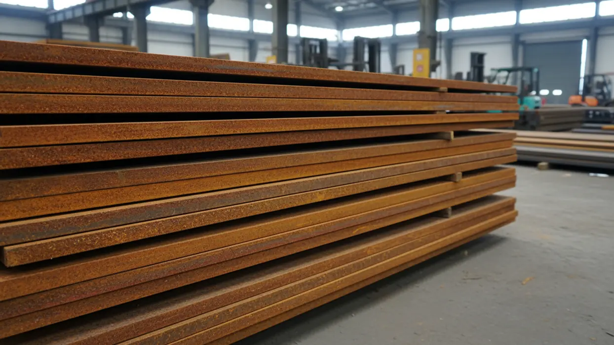 Corten sac plaka ve yüzey görünümü