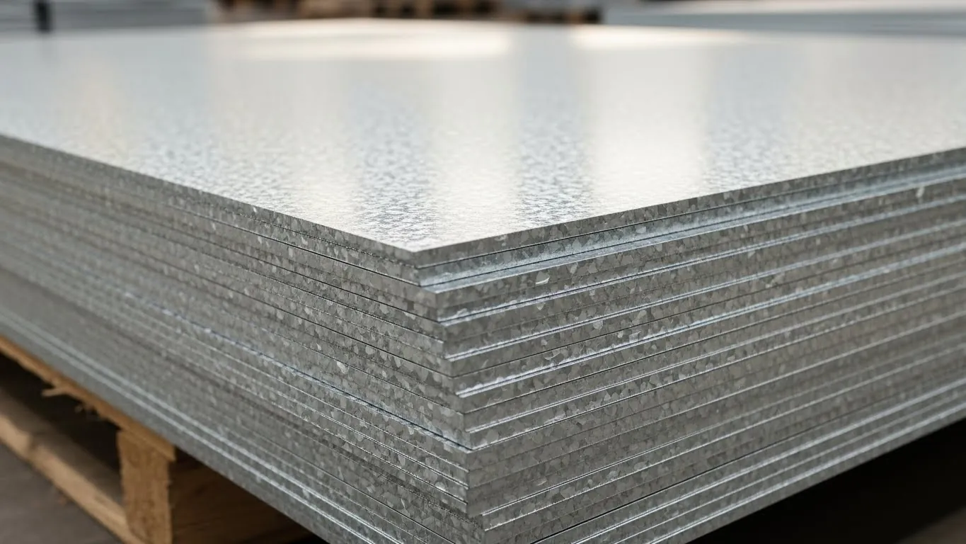 galvaniz sac ölçü ve yüzey detayı