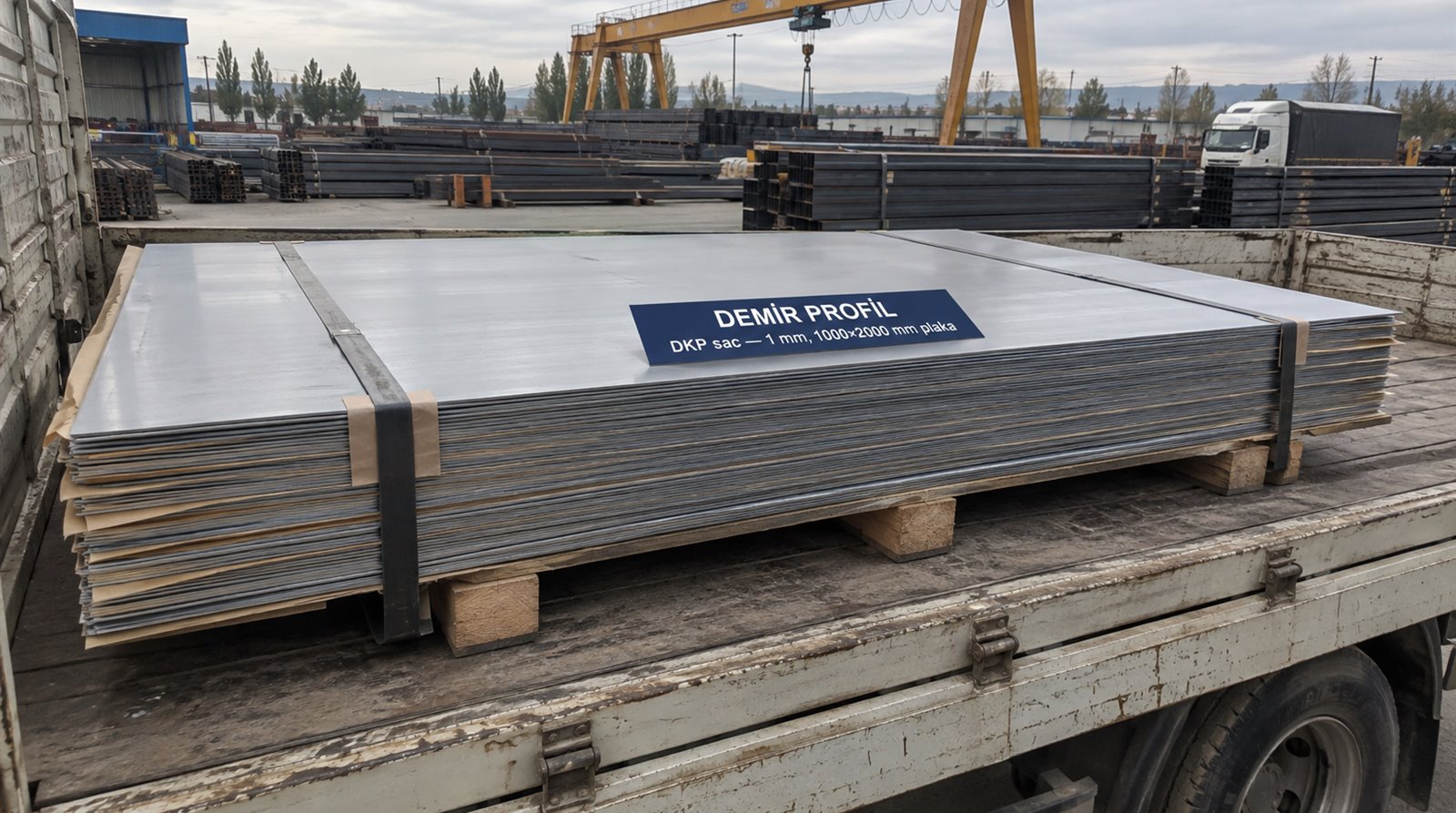 DKP sac 1 mm, 1000×2000 mm plaka, açık saha profil stoğunda