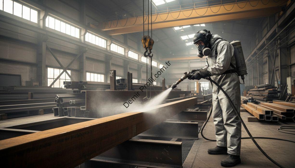 Çelik Kumlama Boyama İşlemi