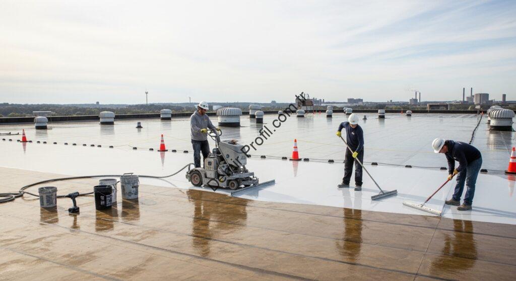 Çatı epoksi zemin kaplama